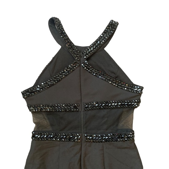 Gianni Bini Semi-formal beaded cocktail little black dress size small - Picture 6 of 8